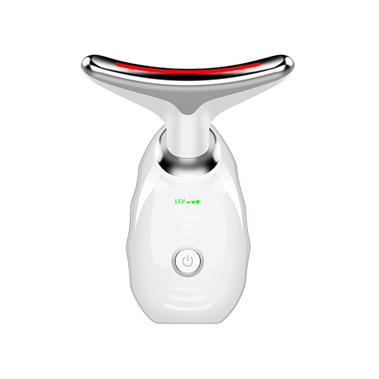 8 in 1 Facial Massager - Portable Neck and Face Beauty Device with LED Light, Vibration, Thermal, Microcurrent