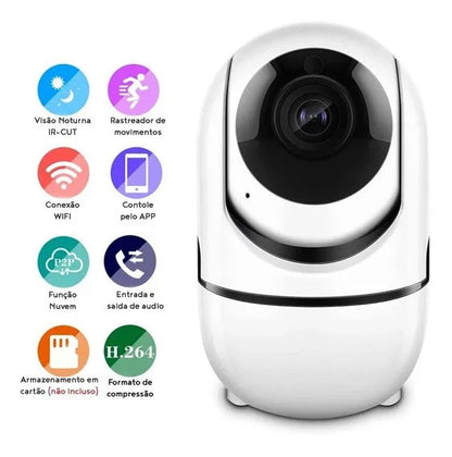 720p Wireless Night Vision Auto Scan IP Camera - Motion & Sound Detection - Remote Access - Cloud & SD Storage - Indoor Security Camera