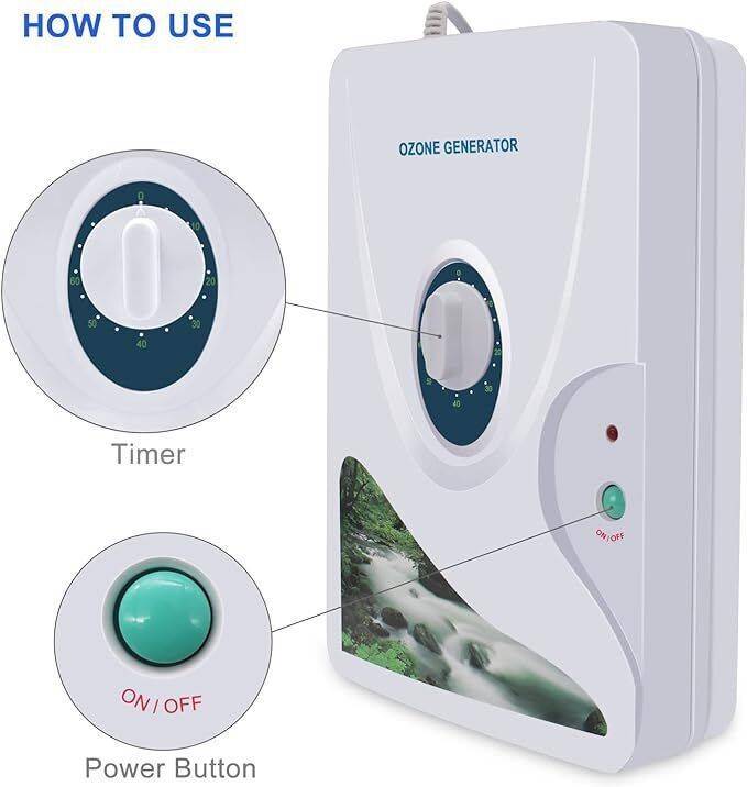 Vegetable Washing Machine Ozone Generator - 600mg/h - Portable Sterilization & Deodorizing - Electronic Water Purifier