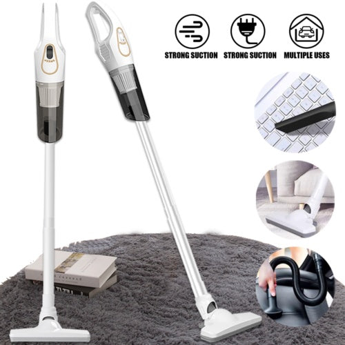 Cordless Vacuum Cleaner - 120W Handheld Stick Vacuum - 12000PA Suction - Lightweight, Bagless, HEPA Filter - White