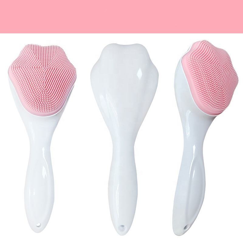 Handheld Silicone Face Scrubbing Exfoliator - Cat Paw Shape - Portable Facial Cleansing Brush for Sensitive Skin