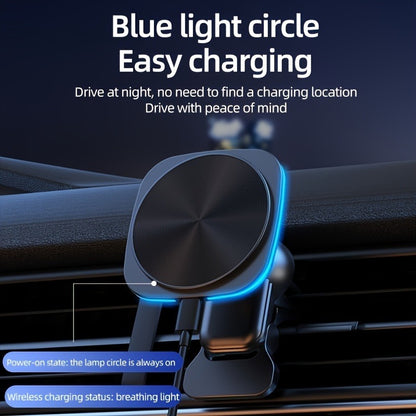 Wireless Charger for Cars - Black - Compact Design - 13.5 cm x 9.5 cm x 4 cm - Lightweight 0.14 kg