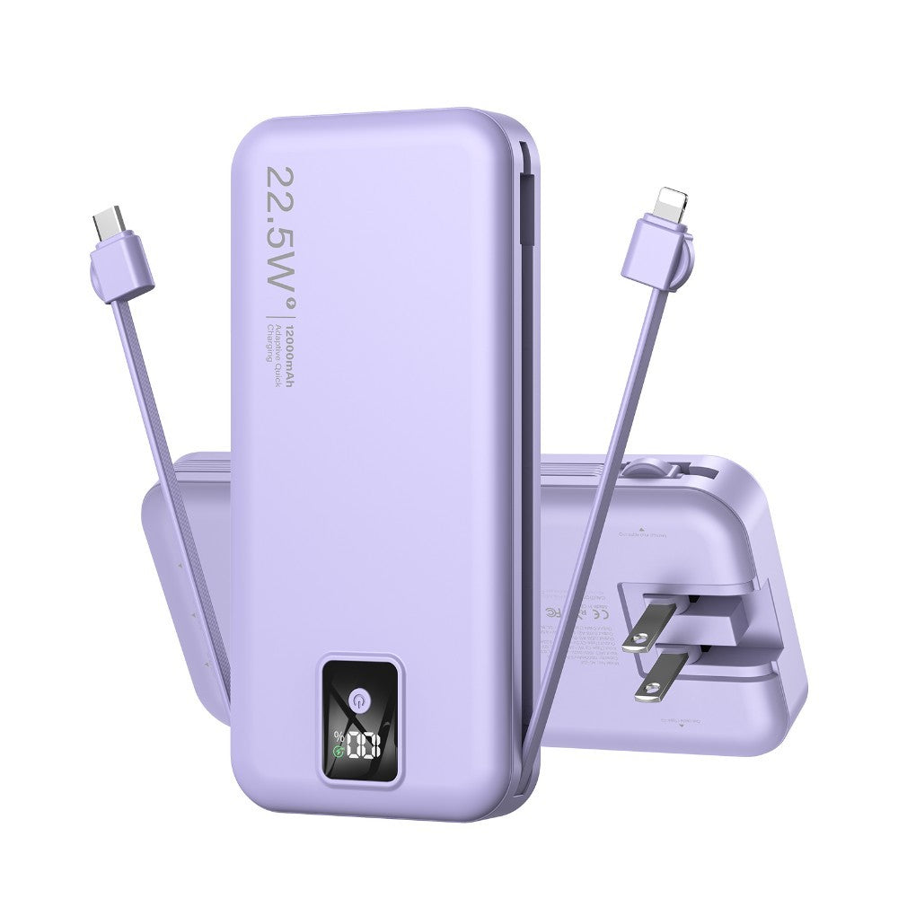 AC-02F Power Bank - Portable Electronic Charger - 15cm x 7.45cm x 1.85cm - Lightweight 0.3kg