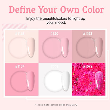 Nail Glue Set with 72W UV LED Nail Lamp - 6 Colors Gel Nail Polish Kit - Smart Sensor, 3 Timer Settings, Easy Application