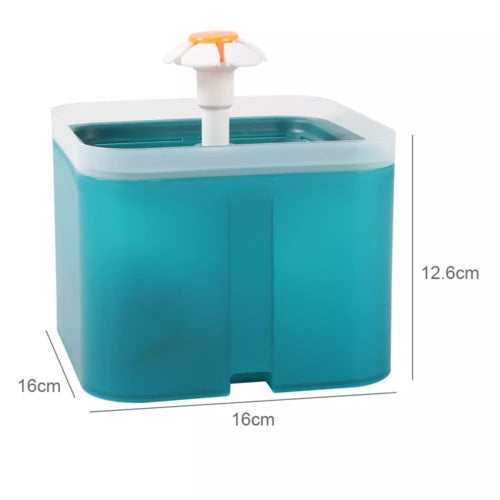 Cat Mate 2L Pet Drinking Water Fountain - Electronic Cat Fountain for Cats and Small Dogs - 3 Flow Modes - Quiet Pump - Green