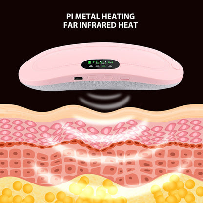 Menstrual Heating Pad - Pink Portable USB Electric Heat Pad with 4 Temperature Settings - Compact & Safe for Period Relief