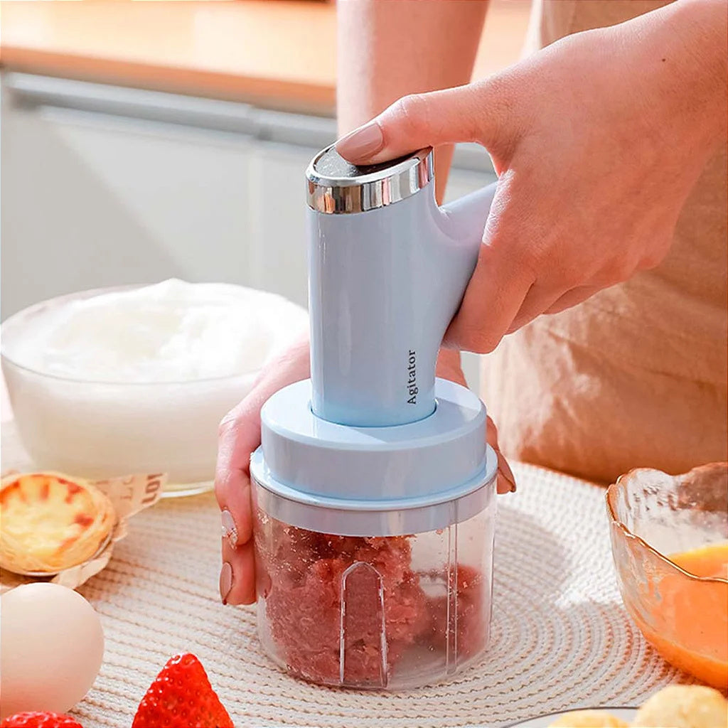 Mini Electric Rechargeable Mixer - 2-in-1 Multifunctional Handheld Blender - USB Rechargeable, Stainless Steel Beaters