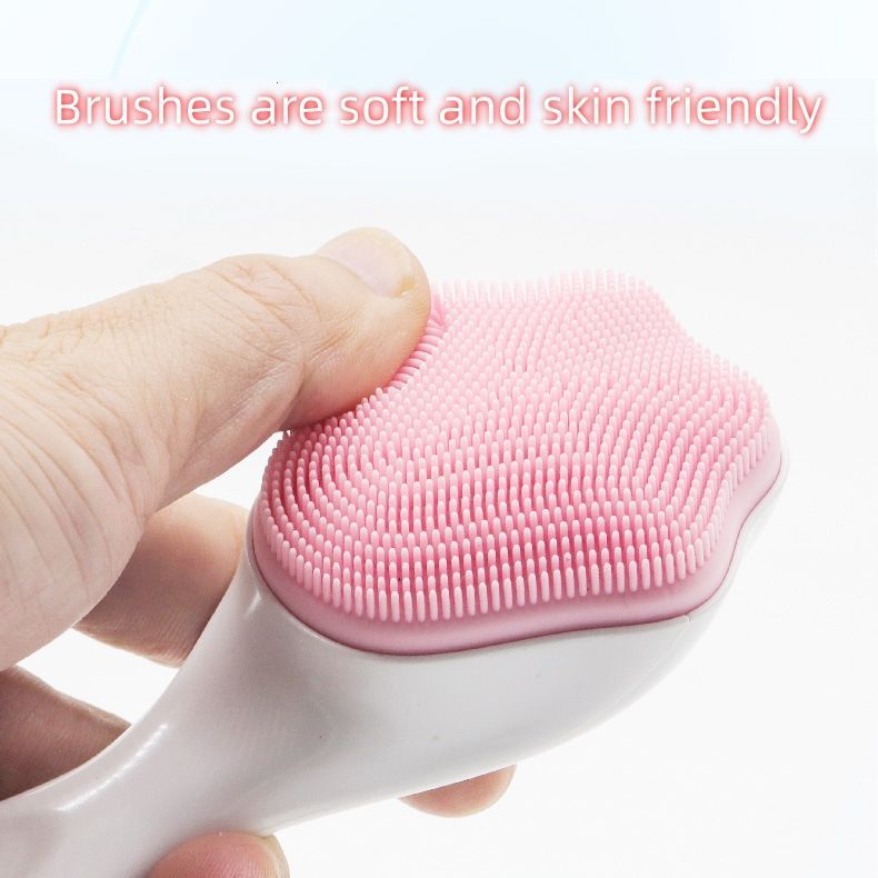 Handheld Silicone Face Scrubbing Exfoliator - Cat Paw Shape - Portable Facial Cleansing Brush for Sensitive Skin