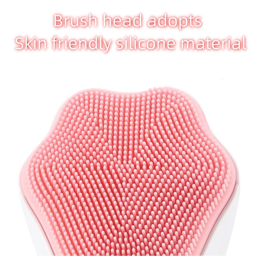 Handheld Silicone Face Scrubbing Exfoliator - Cat Paw Shape - Portable Facial Cleansing Brush for Sensitive Skin