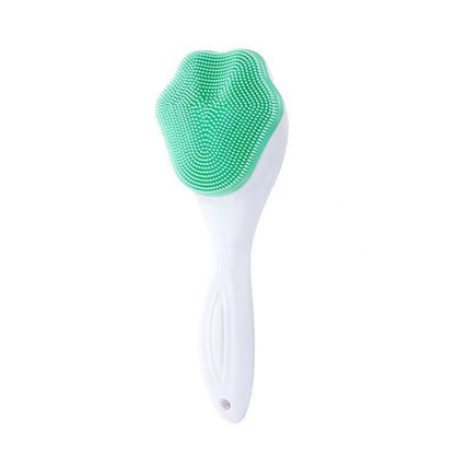 Handheld Silicone Face Scrubbing Exfoliator - Cat Paw Shape - Portable Facial Cleansing Brush for Sensitive Skin