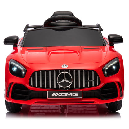 Mercedes-Benz Dual Drive 12V Roadster with 2.4G Remote Control - Red AMG GTR - Kids Electric Car - Ages 3-5