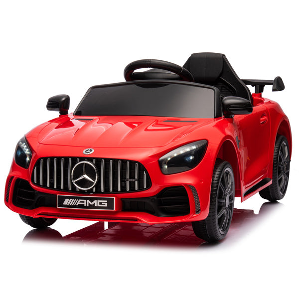 Mercedes-Benz Dual Drive 12V Roadster with 2.4G Remote Control - Red AMG GTR - Kids Electric Car - Ages 3-5