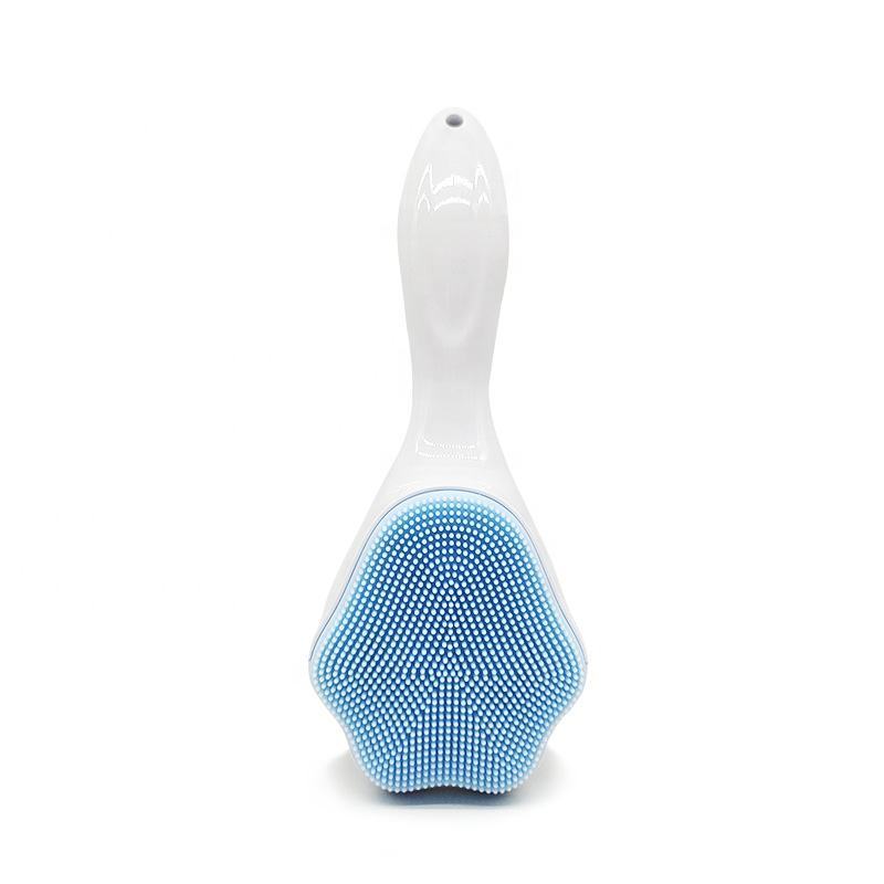 Handheld Silicone Face Scrubbing Exfoliator - Cat Paw Shape - Portable Facial Cleansing Brush for Sensitive Skin