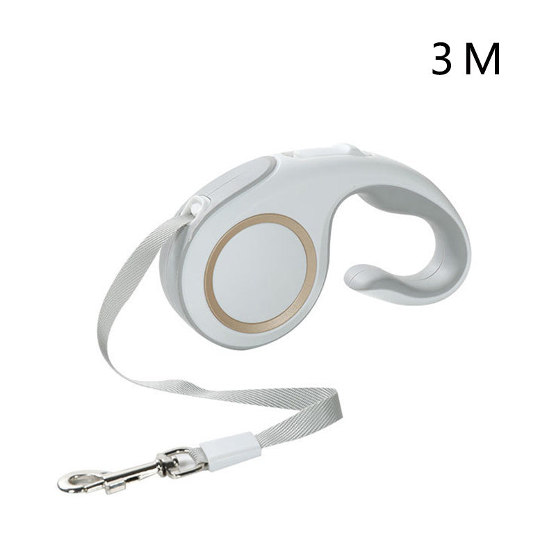 Automatic Retractable Dog Leash - Ergonomic Handle, Anti-Slip Button, Durable Nylon Ribbon - Pet Supplies