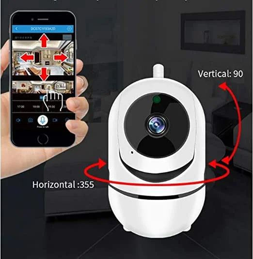 720p Wireless Night Vision Auto Scan IP Camera - Motion & Sound Detection - Remote Access - Cloud & SD Storage - Indoor Security Camera