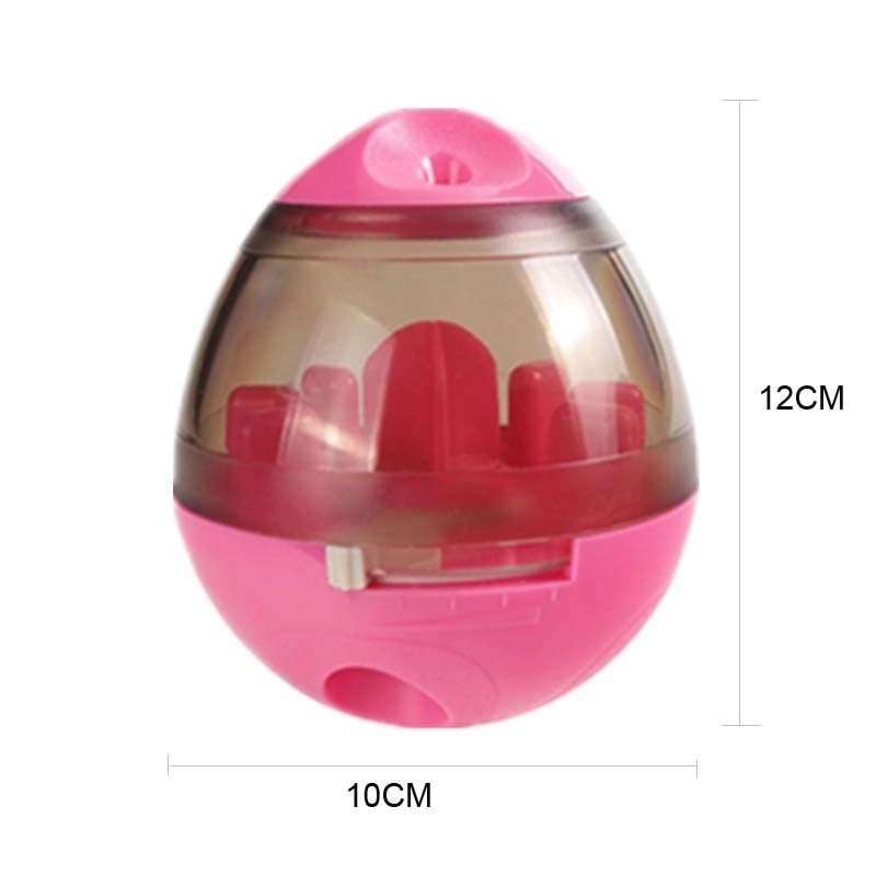 Dog Food Balls Tumbler Feeder Dispenser Bowl Toy - Interactive Automatic Pet Feeder - Non-Toxic PC Material