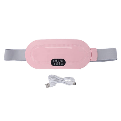 Menstrual Heating Pad - Pink Portable USB Electric Heat Pad with 4 Temperature Settings - Compact & Safe for Period Relief