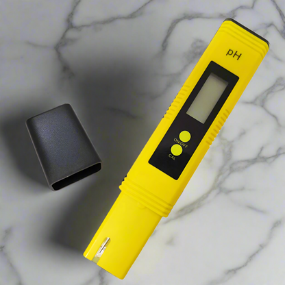 High Precision pH Meter - 0.01 pH Resolution - Digital Water Quality Tester for Aquarium & Hydroponics - LCD Display