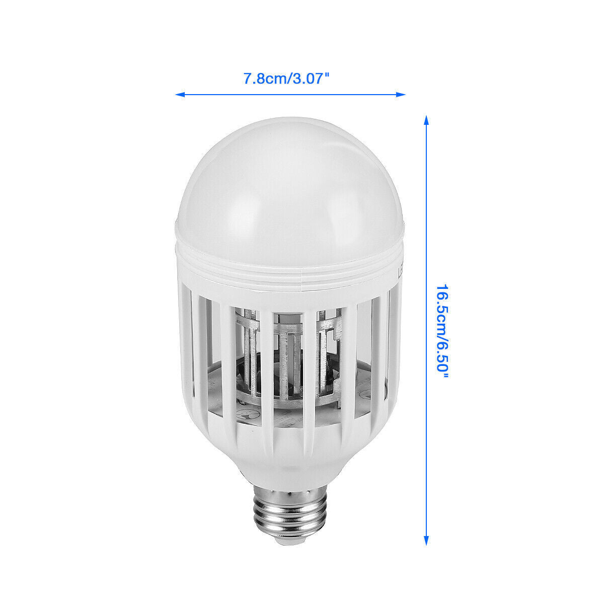 Light Bulb Mosquito Fly Trap - Electronic Bug Zapper - Humane, Silent, Energy-Saving - E27 Base - 45-Degree Inclination
