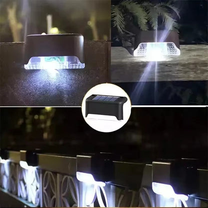 Solar LED Bright Deck Lights - Weatherproof Outdoor Lighting for Pathways, Gardens, and Patios