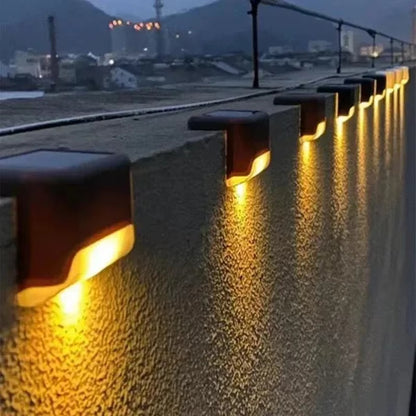 Solar LED Bright Deck Lights - Weatherproof Outdoor Lighting for Pathways, Gardens, and Patios