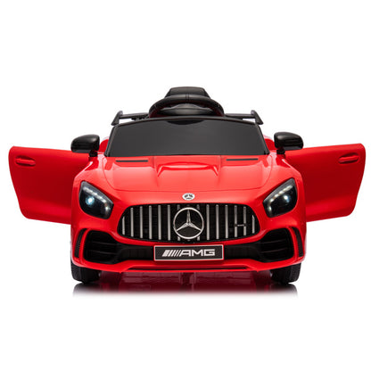 Mercedes-Benz Dual Drive 12V Roadster with 2.4G Remote Control - Red AMG GTR - Kids Electric Car - Ages 3-5