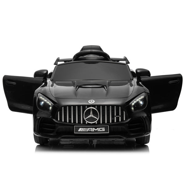 Mercedes-Benz Dual Drive 12V Roadster with 2.4G Remote Control - Black AMG GTR - Kids Electric Car - Ages 3-5