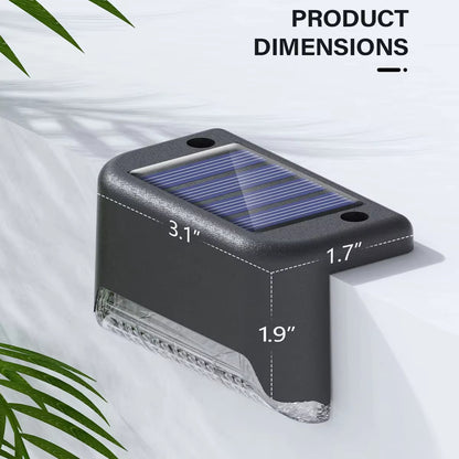 Solar LED Bright Deck Lights - Weatherproof Outdoor Lighting for Pathways, Gardens, and Patios