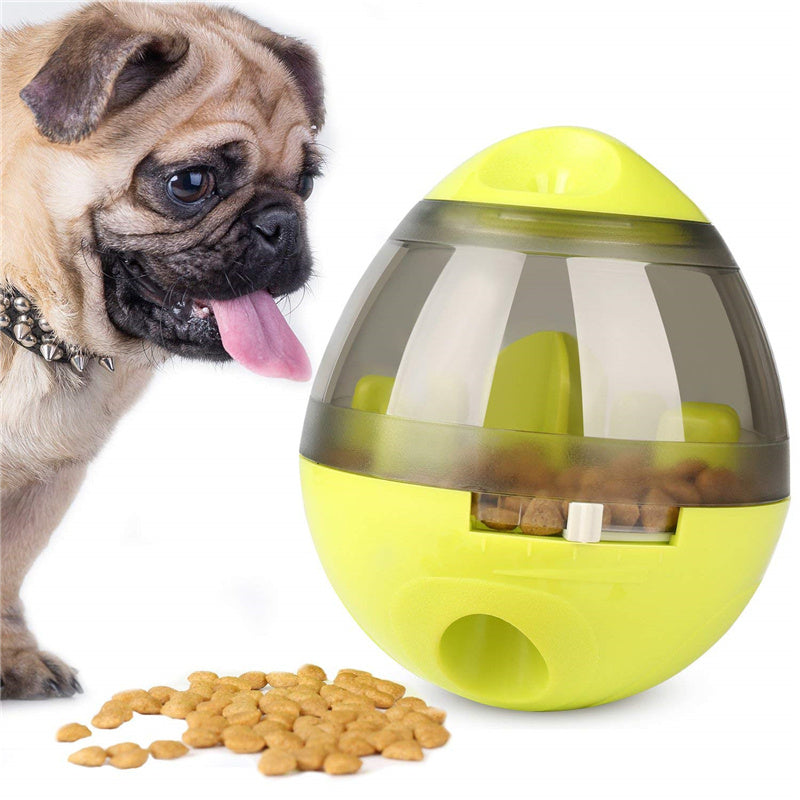 Dog Food Balls Tumbler Feeder Dispenser Bowl Toy - Interactive Automatic Pet Feeder - Non-Toxic PC Material