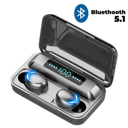 Wireless Waterproof Bluetooth Earbuds - 90 Hours Playtime, Bluetooth 5.1, IPX6, Ergonomic Fit, Charging Case