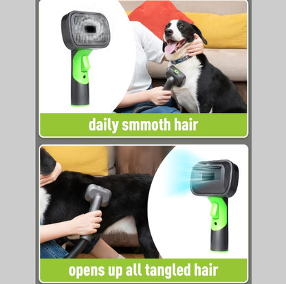 Daski Vkiskli Pet Clipper Grooming & Vacuum Kit - 4 in 1 Pet Grooming Tools - 3 Suction Modes - Low Noise - 1.2L Dust Cup