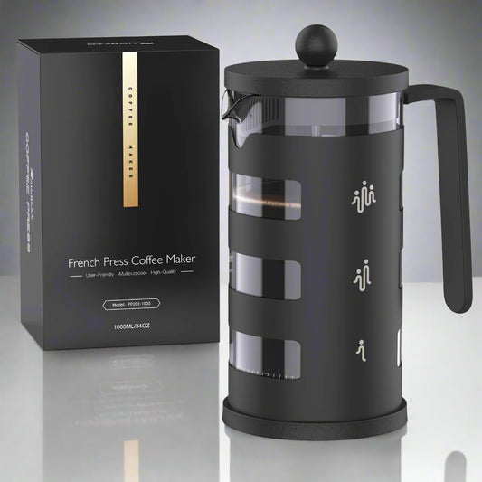 French Press Coffee Maker - Stainless Steel Filter - Easy to Use & Clean - Perfect for Home & Gifts